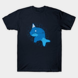 Narwhal Blue Horned Whale T-Shirt